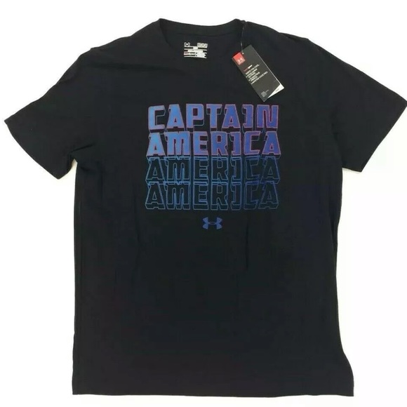 Under Armour Other - Under Armour Captain America Marvel T Shirt